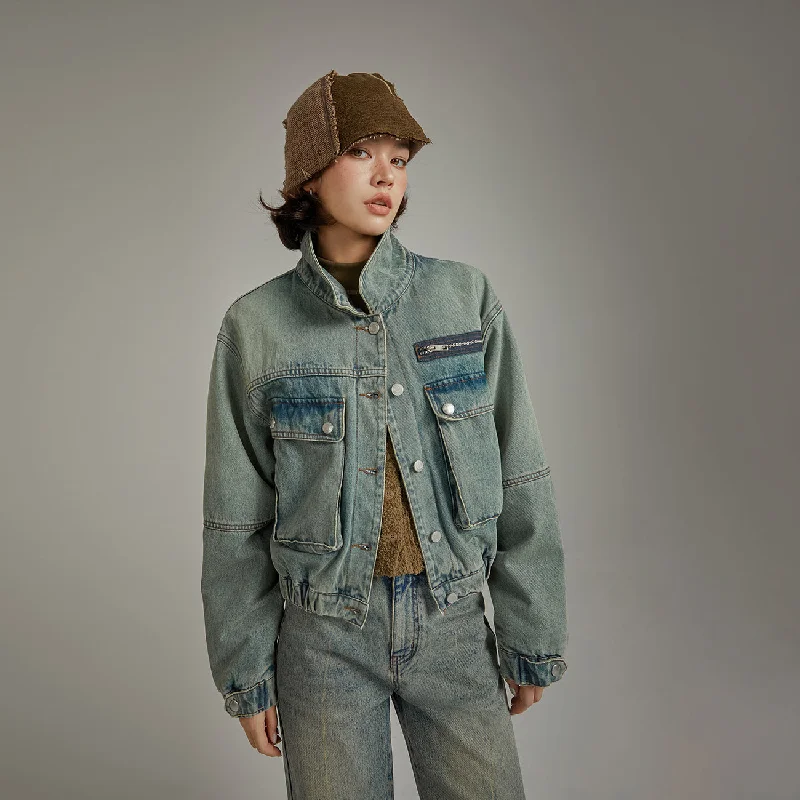 Women's pea coats in a plus - size fit for a flattering and warm winter coatBig Pocket Denim Jacket Women's pea coats in a plus - size fit for a flattering and warm winter coatBig Pocket Denim Jacket