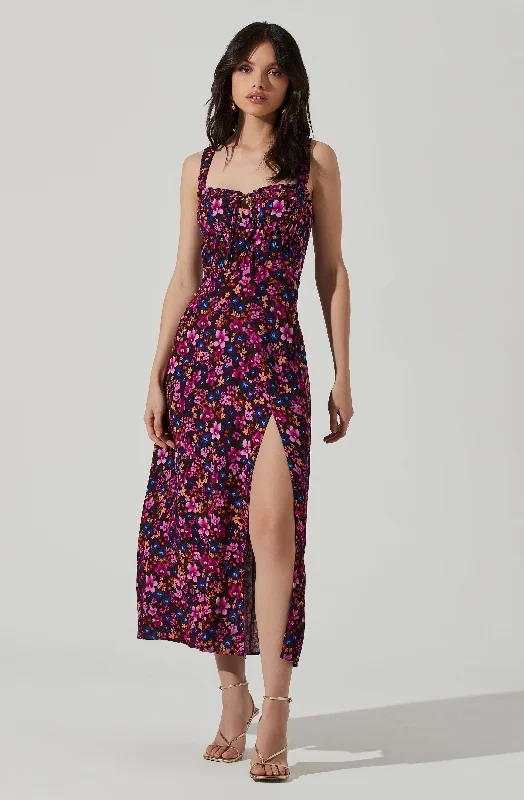 Lace - Embellished Women Dress for an Elegant and Sophisticated AppearanceElsie Floral Midi Dress