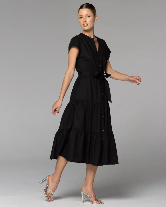 Halter Neck Women Dress to Show Off the Shoulders and NecklineFate Higher Ground Midi Shirt Dress Black Halter Neck Women Dress to Show Off the Shoulders and NecklineFate Higher Ground Midi Shirt Dress Black