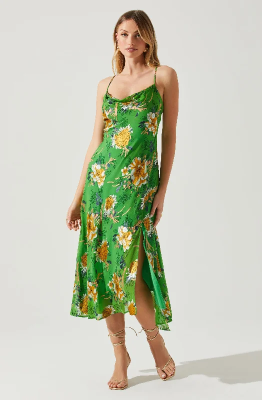 Maxi Women Dress with Floral Print for a Bohemian VibeGaia Floral Burnout Midi Dress Maxi Women Dress with Floral Print for a Bohemian VibeGaia Floral Burnout Midi Dress
