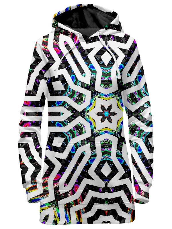 Women's graphic - printed sweatshirt featuring floral patterns for a feminine touchIridized II Hoodie Dress Women's graphic - printed sweatshirt featuring floral patterns for a feminine touchIridized II Hoodie Dress