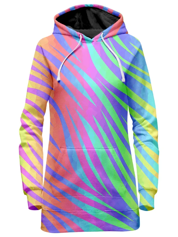 Women's pullover hoodie with a side slit for a modern and relaxed fitJungle Print Hoodie Dress Women's pullover hoodie with a side slit for a modern and relaxed fitJungle Print Hoodie Dress