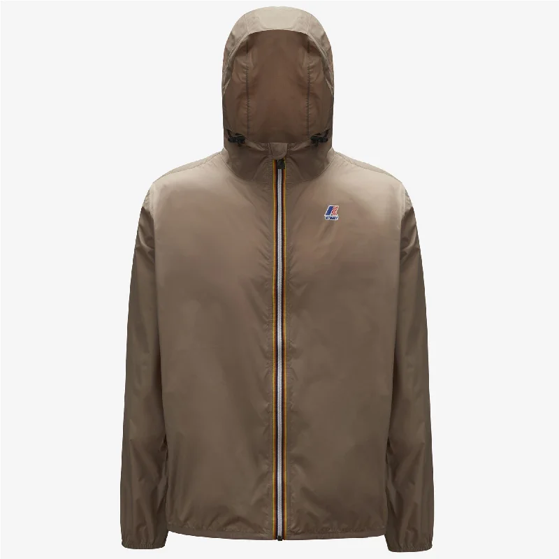 Women's bomber jackets with a holographic finish for a futuristic and eye - catching lookClaude - Unisex Packable Full Zip Waterproof Rain Jacket in Beige Taupe Women's bomber jackets with a holographic finish for a futuristic and eye - catching lookClaude - Unisex Packable Full Zip Waterproof Rain Jacket in Beige Taupe