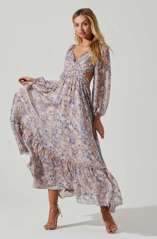 Little Black Women Dress with Sequins for a Glamorous Night OutKammy Floral Open Back Strappy Long Sleeve Maxi Dress Little Black Women Dress with Sequins for a Glamorous Night OutKammy Floral Open Back Strappy Long Sleeve Maxi Dress