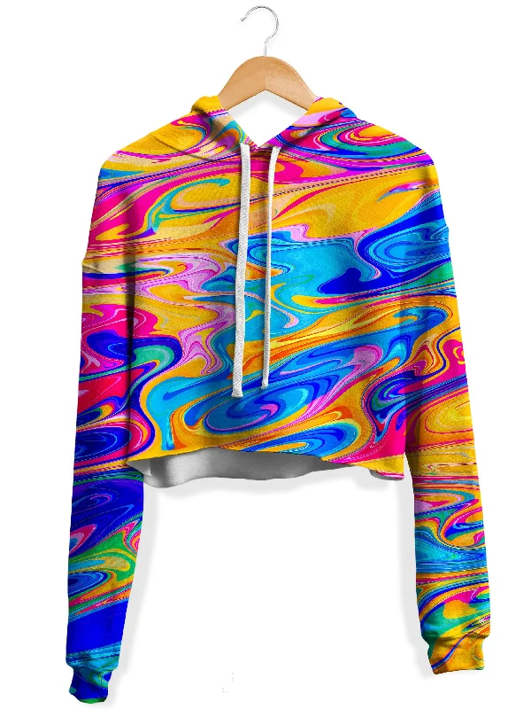 Women's oversized cropped hoodie with drawstrings for a trendy lookPhaze Fleece Crop Hoodie Women's oversized cropped hoodie with drawstrings for a trendy lookPhaze Fleece Crop Hoodie