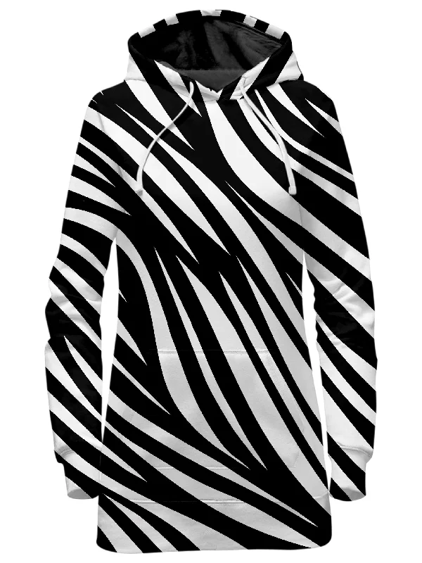 Women's tie - front hoodie in a lightweight fabric for summer layeringSafari Print Hoodie Dress Women's tie - front hoodie in a lightweight fabric for summer layeringSafari Print Hoodie Dress