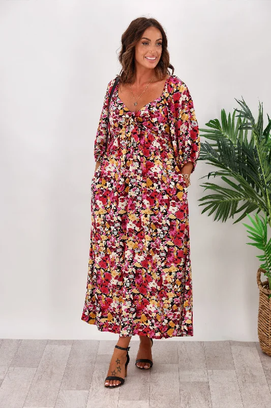 Halter Neck Women Dress to Show Off the Shoulders and NecklineSass Arabella Maxi Dress Flower Print Halter Neck Women Dress to Show Off the Shoulders and NecklineSass Arabella Maxi Dress Flower Print