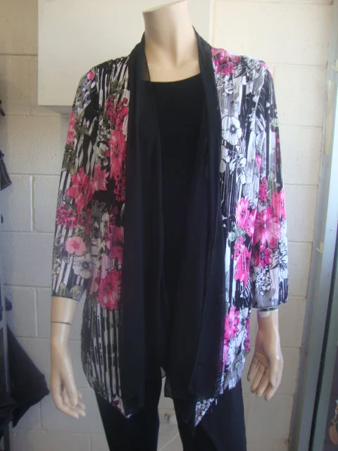 Women's long - line cardigan jackets in a soft knit for a cozy and elegant lookShelz Stretch Jacket Women's long - line cardigan jackets in a soft knit for a cozy and elegant lookShelz Stretch Jacket