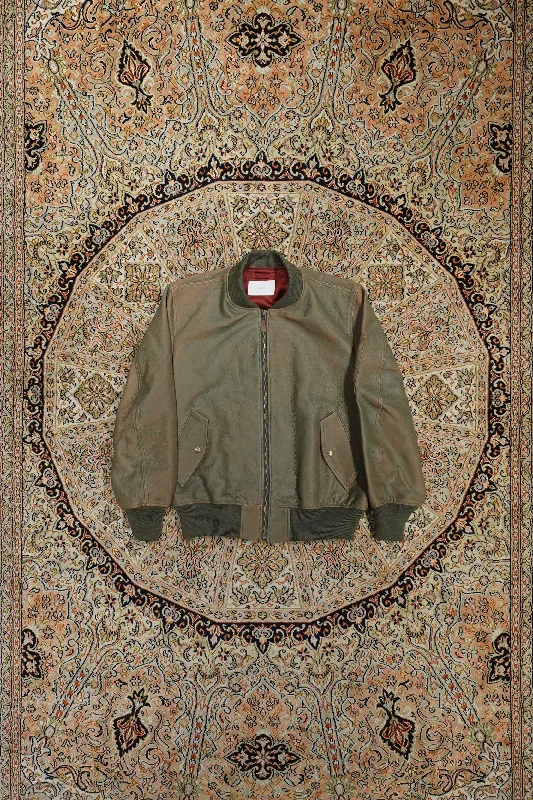 Women's denim jackets with a patchwork design for a bohemian and artsy styleGILL LEATHER MA-1 (GREEN GILL) Women's denim jackets with a patchwork design for a bohemian and artsy styleGILL LEATHER MA-1 (GREEN GILL)