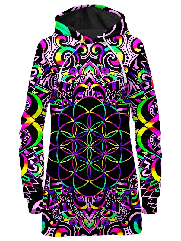 Women's cropped sweatshirt with a slogan graphic for a fun and expressive lookWhite Doodle Magic V2 Hoodie Dress Women's cropped sweatshirt with a slogan graphic for a fun and expressive lookWhite Doodle Magic V2 Hoodie Dress