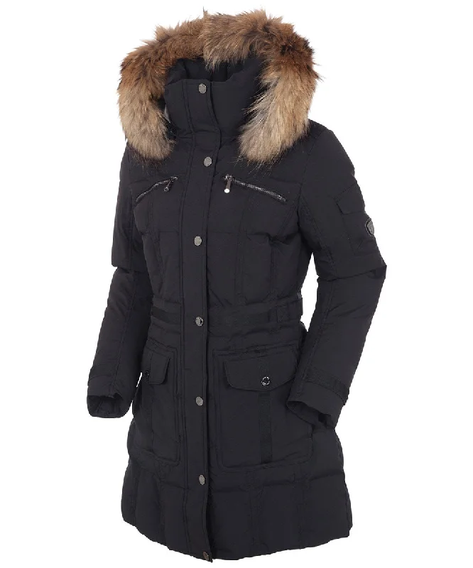 Women's bomber jackets with a holographic finish for a futuristic and eye - catching lookWomen's Tanya Quilted 3/4 Coat With Removable Fur Ruff Women's bomber jackets with a holographic finish for a futuristic and eye - catching lookWomen's Tanya Quilted 3/4 Coat With Removable Fur Ruff