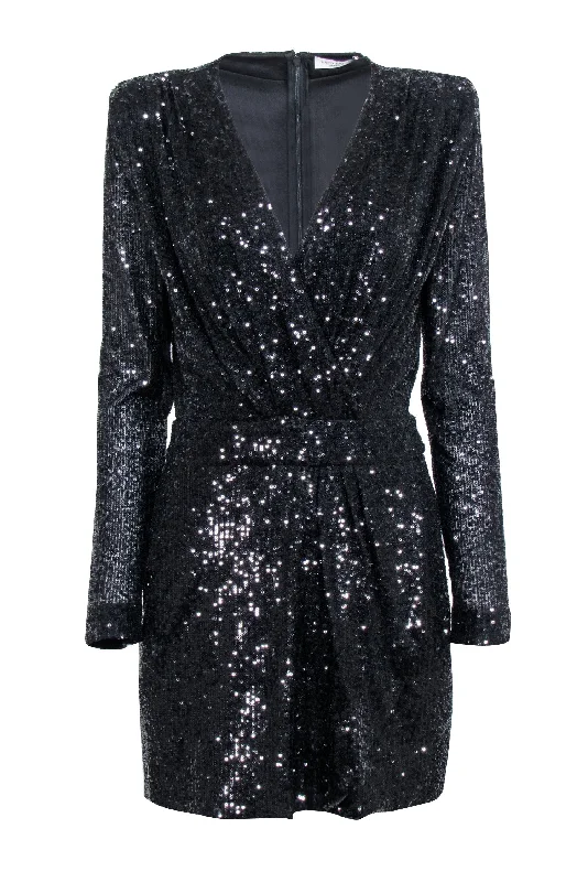 Pleated Women Dress with a Timeless and Elegant Texture Pleated Women Dress with a Timeless and Elegant Texture Ramy Brook - Black Sequin Faux Wrap Dress Sz 8 Pleated Women Dress with a Timeless and Elegant Texture Pleated Women Dress with a Timeless and Elegant Texture Ramy Brook - Black Sequin Faux Wrap Dress Sz 8