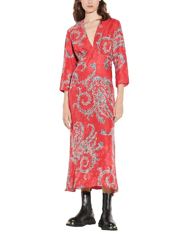Long - Sleeve Women Dress in Velvet for a Luxurious Winter Look Long - Sleeve Women Dress in Velvet for a Luxurious Winter Look Sandro Silk-Blend Dress Long - Sleeve Women Dress in Velvet for a Luxurious Winter Look Long - Sleeve Women Dress in Velvet for a Luxurious Winter Look Sandro Silk-Blend Dress