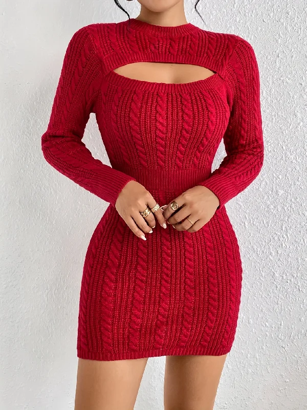 Off - the - Shoulder Women Dress for a Romantic and Feminine Look Off - the - Shoulder Women Dress for a Romantic and Feminine Look Sixsr Cut Out Cable Knit Sweater Dress, Sexy Long Sleeve Bodycon Dress, Women's Clothing Off - the - Shoulder Women Dress for a Romantic and Feminine Look Off - the - Shoulder Women Dress for a Romantic and Feminine Look Sixsr Cut Out Cable Knit Sweater Dress, Sexy Long Sleeve Bodycon Dress, Women's Clothing