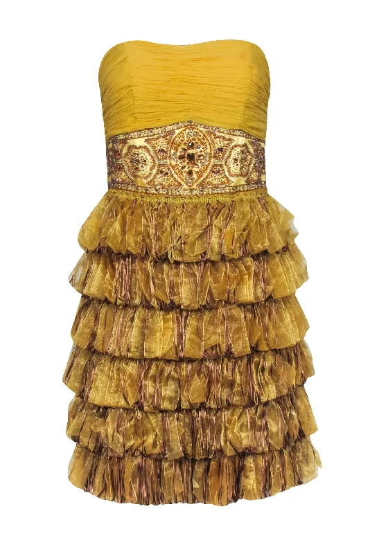 Pleated Women Dress with a Timeless and Elegant Texture Pleated Women Dress with a Timeless and Elegant Texture Sue Wong - Gold Strapless Ribbon Trim Bottom Dress Sz 10 Pleated Women Dress with a Timeless and Elegant Texture Pleated Women Dress with a Timeless and Elegant Texture Sue Wong - Gold Strapless Ribbon Trim Bottom Dress Sz 10