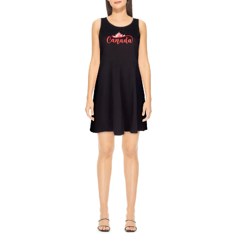 Maxi dresses with a ruched bodice for a more form - fitting and feminine shapeCanada EH! Women's Canada Day Sleeveless Skater Dress Maxi dresses with a ruched bodice for a more form - fitting and feminine shapeCanada EH! Women's Canada Day Sleeveless Skater Dress