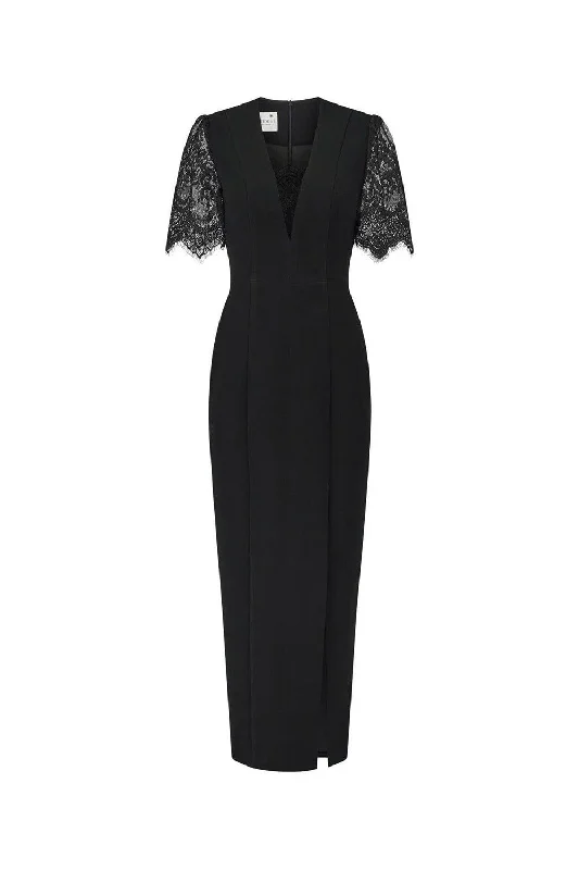 Printed maxi dresses with abstract patterns for an artistic lookCinder Pegged Front Slit Poly Silk Ankle Length Dress Printed maxi dresses with abstract patterns for an artistic lookCinder Pegged Front Slit Poly Silk Ankle Length Dress