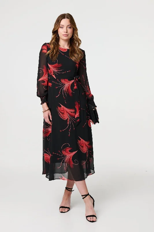 Strapless maxi dresses for a beachside vacationTropical Print Mesh Layered Midi Dress Strapless maxi dresses for a beachside vacationTropical Print Mesh Layered Midi Dress