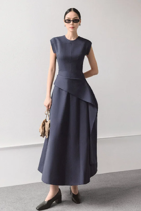 Maxi dresses with mesh panels for a sexy and trendy appearanceDaffodil A-line Corset Waist Crepe Ankle Length Dress Maxi dresses with mesh panels for a sexy and trendy appearanceDaffodil A-line Corset Waist Crepe Ankle Length Dress