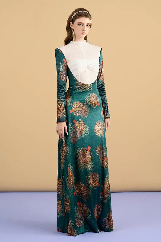Denim maxi dresses with frayed hems for a casual lookLegacy Sheath Mock Neck Brocade Floor Length Dress Denim maxi dresses with frayed hems for a casual lookLegacy Sheath Mock Neck Brocade Floor Length Dress
