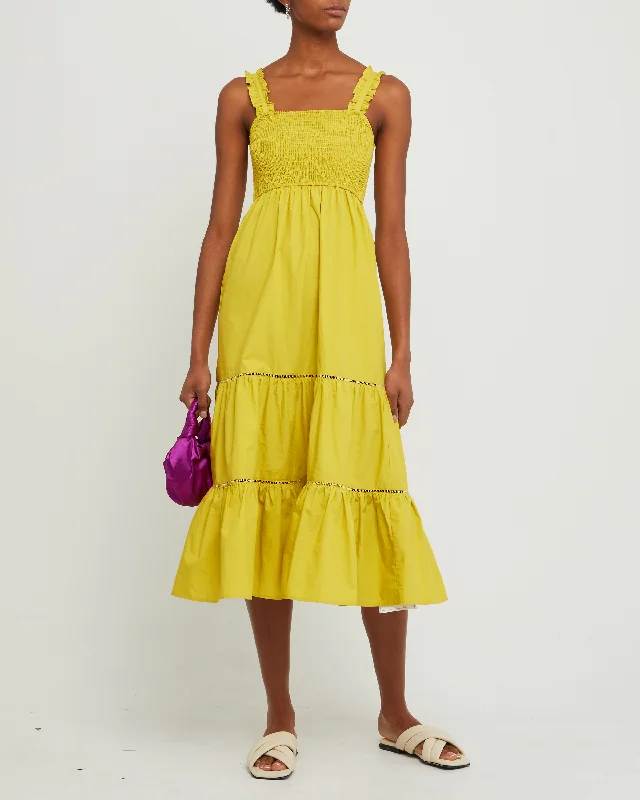 Midi dresses with pleated bodices for a classic and tailored lookColette Cotton Dress Midi dresses with pleated bodices for a classic and tailored lookColette Cotton Dress