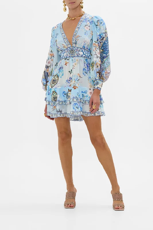 Mini dresses with polka dot patternsBUTTON FRONT FRILL DRESS AL MANIAL PALACE MEMOIRS Mini dresses with polka dot patternsBUTTON FRONT FRILL DRESS AL MANIAL PALACE MEMOIRS