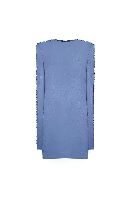 Mini dresses with one - shoulder designsClifford Straight Square Shoulder Satin Mini Dress Mini dresses with one - shoulder designsClifford Straight Square Shoulder Satin Mini Dress