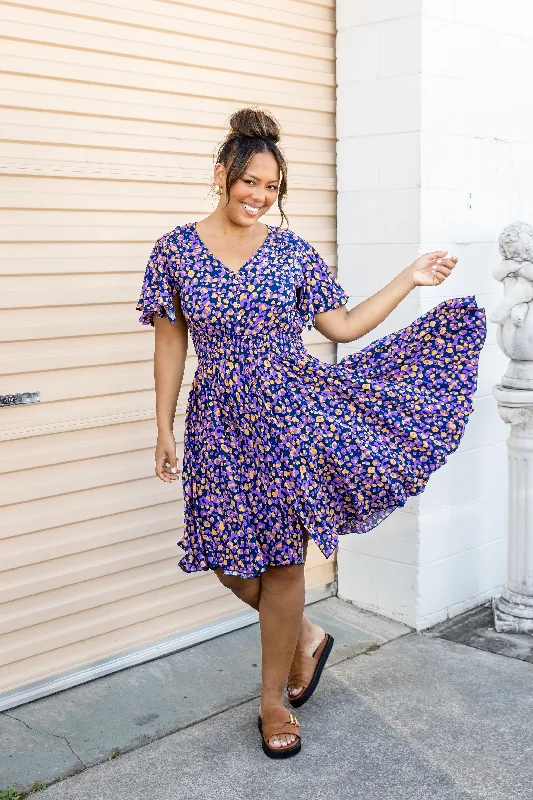Mini dresses with asymmetric hems for a fashion - forward lookLina Dress in Purple Leopard Mini dresses with asymmetric hems for a fashion - forward lookLina Dress in Purple Leopard