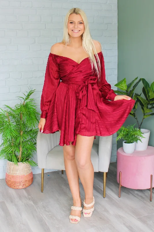 Polyester mini dresses for easy careTallulah Wrap Dress Fleck