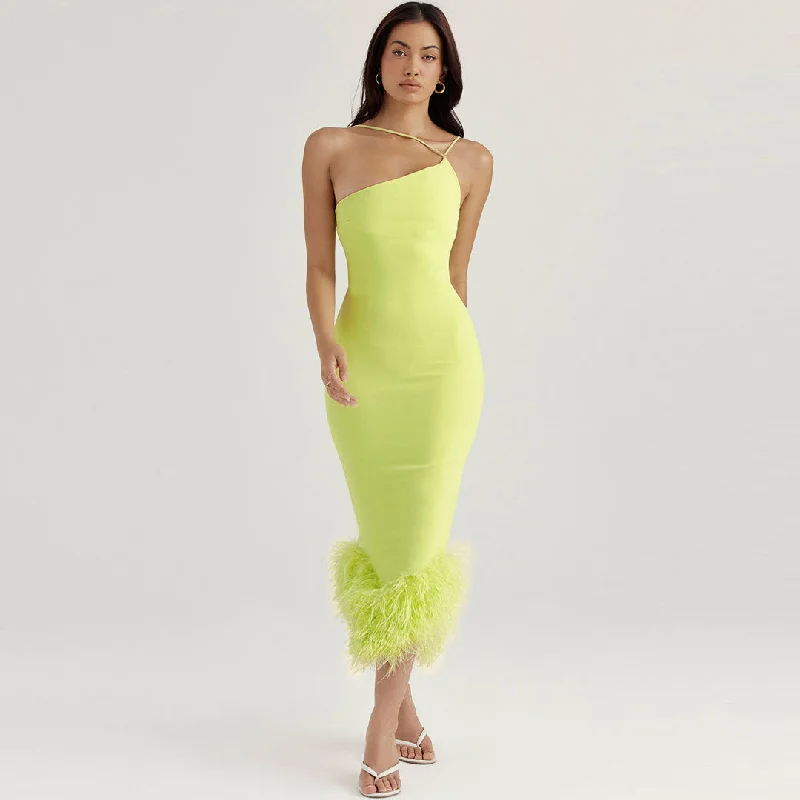 Cocktail dresses with a cut - out detail and a body - con fitBerryBetty - Trim Sleeveless Bodycon Cocktail Midi Dress - Lime Green Cocktail dresses with a cut - out detail and a body - con fitBerryBetty - Trim Sleeveless Bodycon Cocktail Midi Dress - Lime Green
