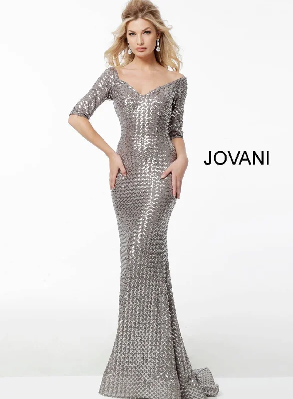 Bodycon dress with a belted waist for a defined figureJovani 61462 Formal Sequin Long Evening Gown Bodycon dress with a belted waist for a defined figureJovani 61462 Formal Sequin Long Evening Gown