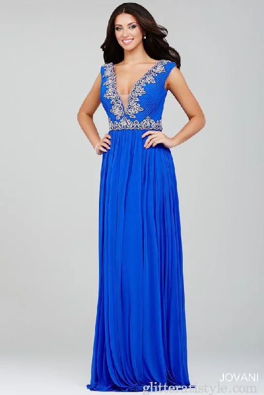 Plus - size bodycon dress for a flattering fit​Jovani 35224 Long Formal Dress