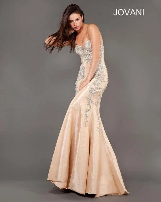 Bodycon dress in a pastel color paletteJovani 73544 Prom Long Strapless Formal Mermaid Gown Bodycon dress in a pastel color paletteJovani 73544 Prom Long Strapless Formal Mermaid Gown