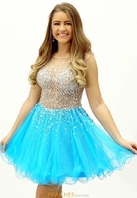 Bodycon dress for a business networking event​Jovani 79163 Short Homecoming Dress