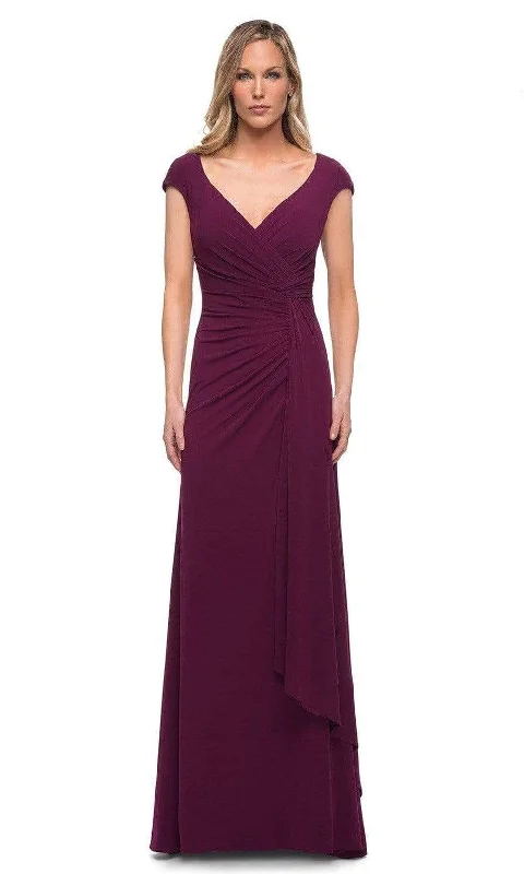 Sequined wedding guest dresses for an evening weddingLa Femme - 29814 Cap Sleeves Sheath Mother of the Groom Dress Sequined wedding guest dresses for an evening weddingLa Femme - 29814 Cap Sleeves Sheath Mother of the Groom Dress