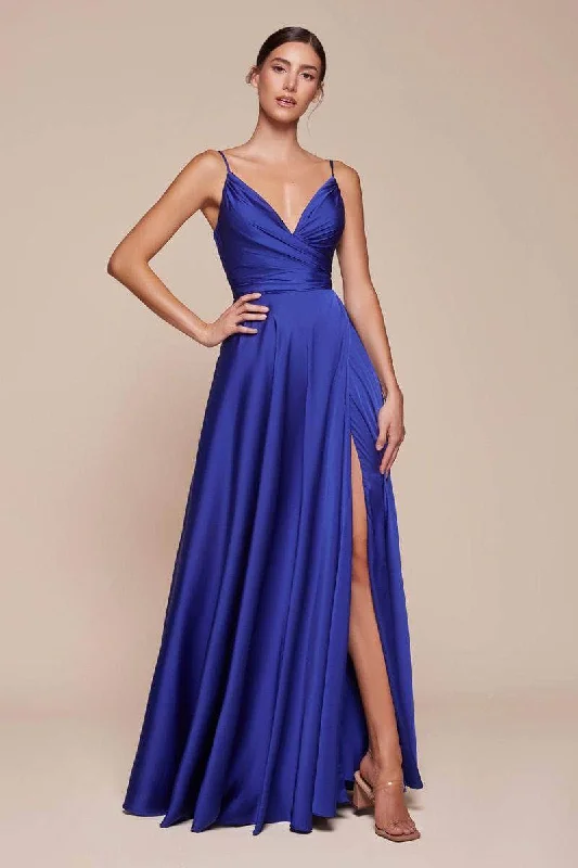 Wedding guest dresses with tassel - adorned belts and A - line skirtsLadivine 7485 - Soft Satin A-Line Gown Wedding guest dresses with tassel - adorned belts and A - line skirtsLadivine 7485 - Soft Satin A-Line Gown