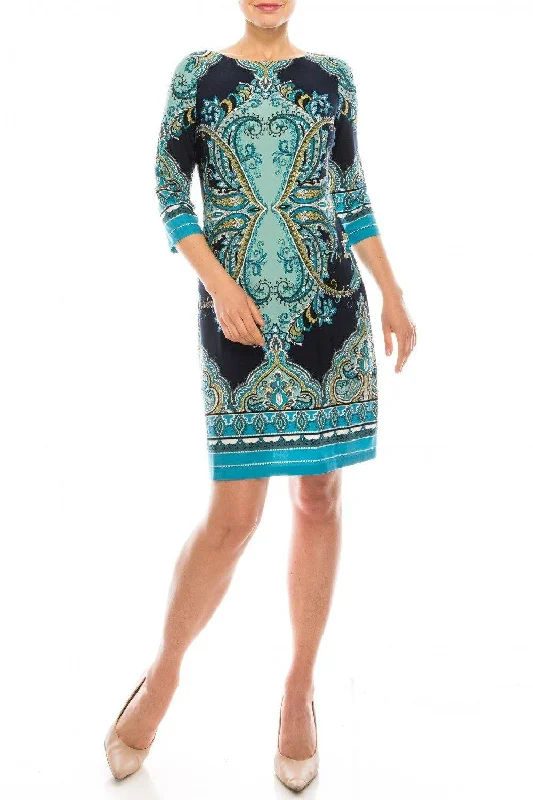 Printed wedding guest dresses with tropical motifs for beach weddingsLondon Times Paisley Short Dress Sale Printed wedding guest dresses with tropical motifs for beach weddingsLondon Times Paisley Short Dress Sale