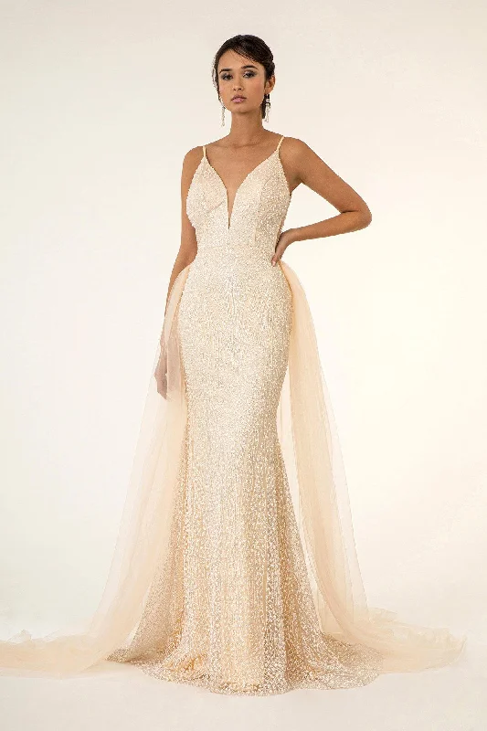 Long - sleeved wedding guest dresses in velvet for a winter weddingLong Prom Formal Spaghetti Strap Mermaid Dress Long - sleeved wedding guest dresses in velvet for a winter weddingLong Prom Formal Spaghetti Strap Mermaid Dress