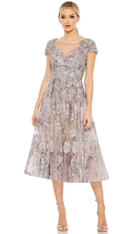 Plaid cocktail dresses with a flared skirt for a classic feelMac Duggal 20315 - Embroidered Cap Sleeve Cocktail Dress Plaid cocktail dresses with a flared skirt for a classic feelMac Duggal 20315 - Embroidered Cap Sleeve Cocktail Dress