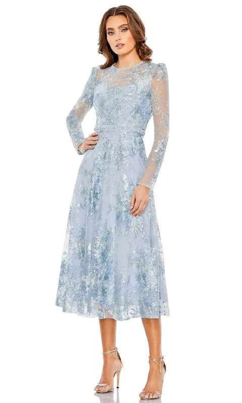 Sequined cocktail dresses with a mermaid silhouetteMac Duggal 68020 - Embroidered Formal Dress Sequined cocktail dresses with a mermaid silhouetteMac Duggal 68020 - Embroidered Formal Dress