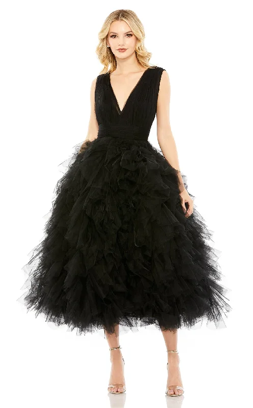 Satin cocktail dresses with a high - low hem for a modern touchMac Duggal A20411 Dress Satin cocktail dresses with a high - low hem for a modern touchMac Duggal A20411 Dress