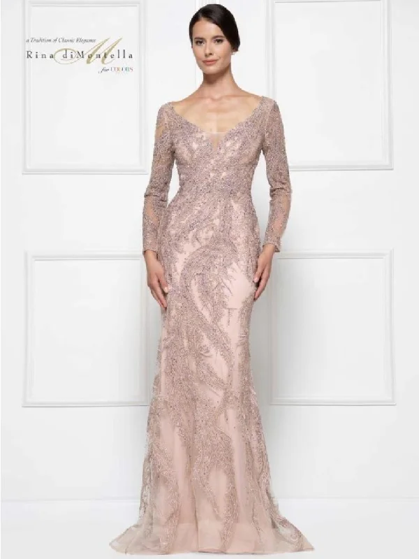 Backless bodycon dress for a bold statementRina di Montella Long Sleeve Formal Dress 2668 Backless bodycon dress for a bold statementRina di Montella Long Sleeve Formal Dress 2668