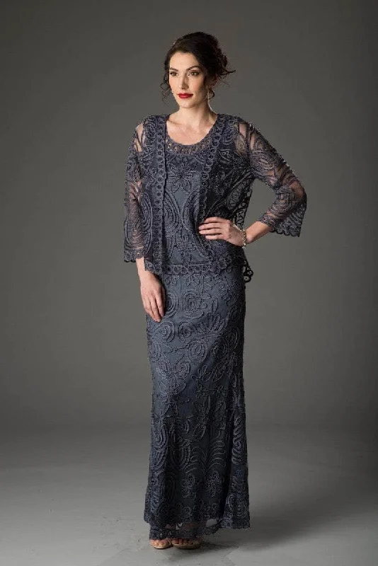 Lace - and - tulle wedding guest dresses with sweetheart necklinesSoulmates 1506 - Soutache Lace Three Piece Skirt Set Lace - and - tulle wedding guest dresses with sweetheart necklinesSoulmates 1506 - Soutache Lace Three Piece Skirt Set