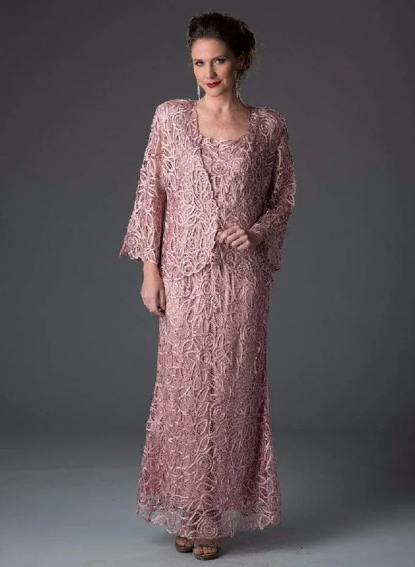 Animal - print wedding guest dresses in subtle colors for a bold statementSoulmates C710 - Lace Illusion Sleeves Mother Of The Bride Dress Animal - print wedding guest dresses in subtle colors for a bold statementSoulmates C710 - Lace Illusion Sleeves Mother Of The Bride Dress