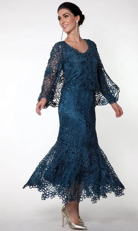 Cotton wedding guest dresses with smocked details for a casual weddingSoulmates C9127 - Three Piece Mermaid Skirt Evening Gown Cotton wedding guest dresses with smocked details for a casual weddingSoulmates C9127 - Three Piece Mermaid Skirt Evening Gown