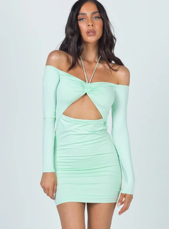Sheath - style bodycon dress for a sophisticated office lookTaylor Mini Dress Pistachio Sheath - style bodycon dress for a sophisticated office lookTaylor Mini Dress Pistachio