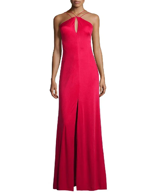 A - line formal dresses with beaded lace appliques for formal eventsAidan Mattox - Halter Neck Jersey Dress 54470480 A - line formal dresses with beaded lace appliques for formal eventsAidan Mattox - Halter Neck Jersey Dress 54470480
