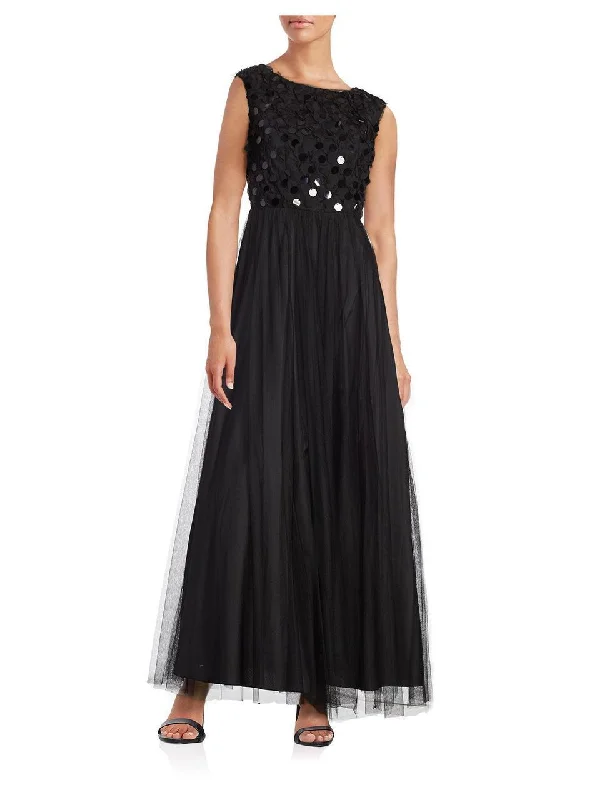 Prom dresses with one - shoulder designs and feather accents for a bold statementAidan Mattox - Sleeveless Long Dress MN1E200046 Prom dresses with one - shoulder designs and feather accents for a bold statementAidan Mattox - Sleeveless Long Dress MN1E200046