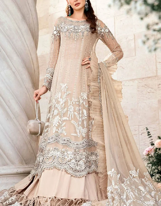 Party dresses with a paisley pattern for a bohemian - inspired lookLuxurious 3D Handwork Heavy Embroidered Chiffon Bridal Dress 2024 (DZ17564) Party dresses with a paisley pattern for a bohemian - inspired lookLuxurious 3D Handwork Heavy Embroidered Chiffon Bridal Dress 2024 (DZ17564)