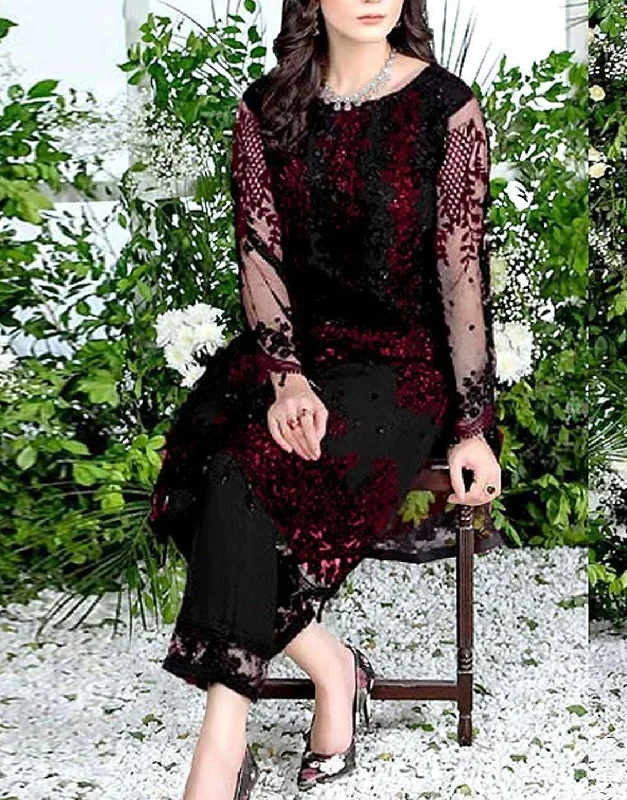 Party dresses with a lace overlay for a feminine touch2-Piece Embroidered Fancy Net Party Wear Dress 2024 (DZ15259) Party dresses with a lace overlay for a feminine touch2-Piece Embroidered Fancy Net Party Wear Dress 2024 (DZ15259)